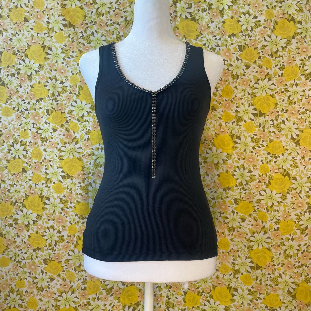 NWT Women’s Express Bejewled Shimy Shake Tank Top
